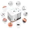 International Plug Adapter, Unidapt Travel Adapter Worldwide - All in one Universal Charger USB Travel Power Adaptor with 5 USB for EU AU UK USA - 160 Countries (Rose Gold) view 2