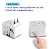 International Plug Adapter, Unidapt Travel Adapter Worldwide - All in one Universal Charger USB Travel Power Adaptor with 5 USB for EU AU UK USA - 160 Countries (Rose Gold) view 3