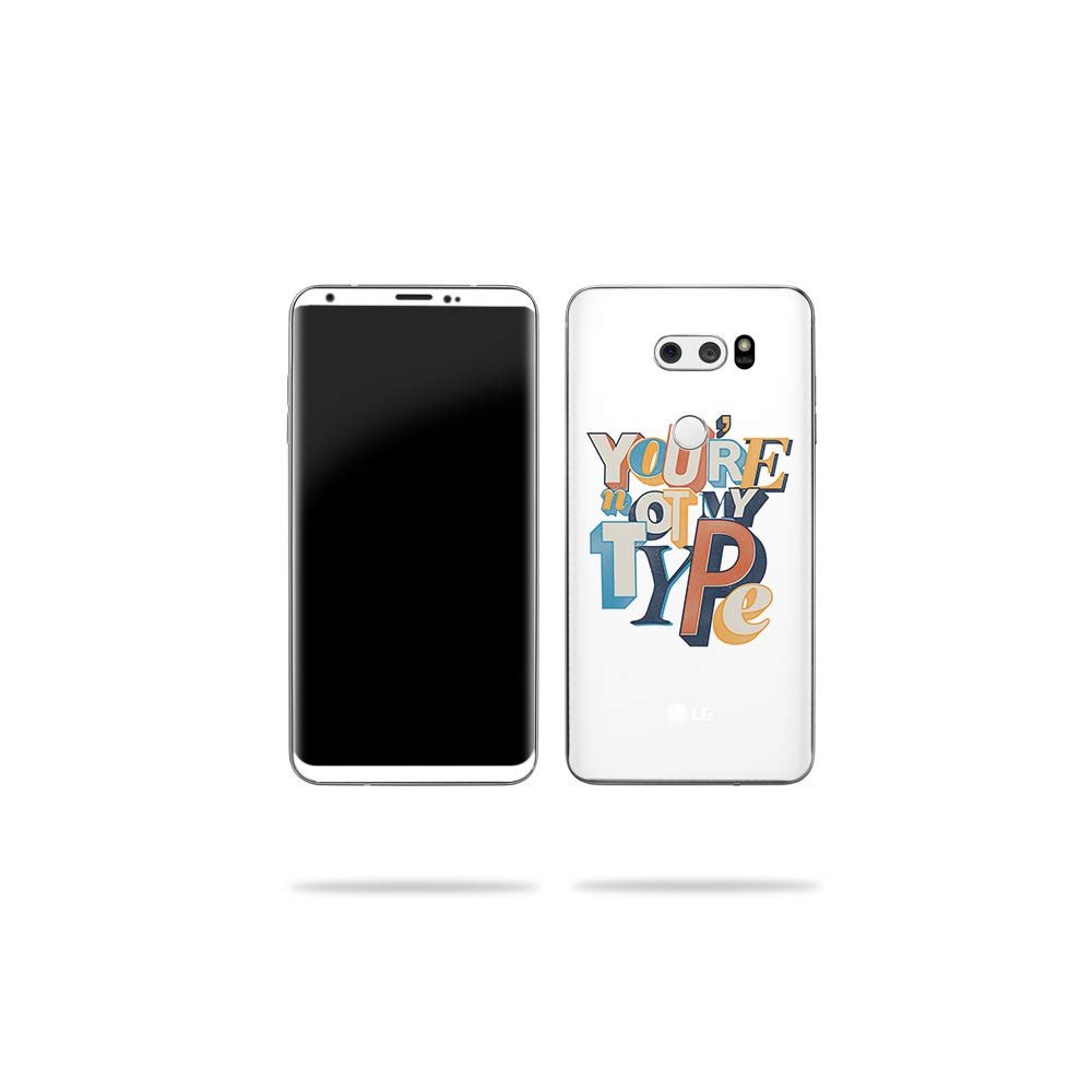 MightySkins Skin Compatible With LG V30 - Not My Type | Protective, Durable, and Unique Vinyl Decal wrap cover | Easy To Apply, Remove, and Change Styles | Made in the USA