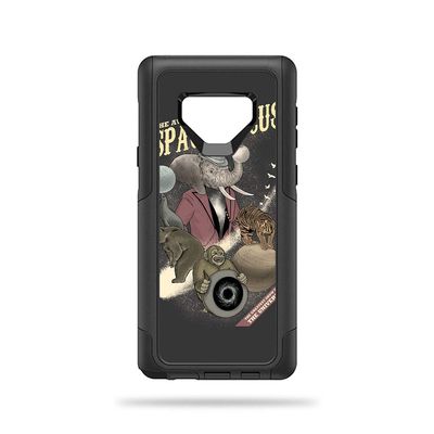 MightySkins Skin Compatible with Commuter Galaxy Note 9 - Space Circus | Protective, Durable, and Unique Vinyl Decal wrap Cover | Easy to Apply, Remove, and Change Styles | Made in The USA