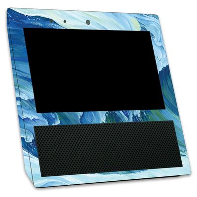 MightySkins Skin Compatible with Amazon Echo Show - Perfect Wave | Protective, Durable, and Unique Vinyl Decal wrap Cover | Easy to Apply, Remove, and Change Styles | Made in The USA