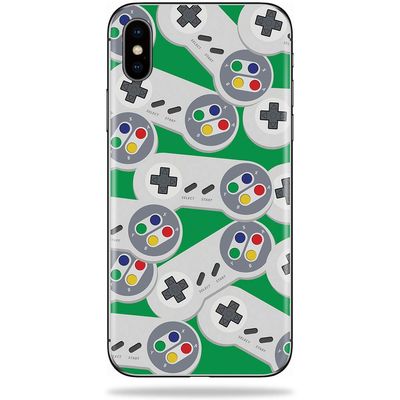 MightySkins Skin Compatible with Apple iPhone Xs Max - Retro Controllers 1 | Protective, Durable, and Unique Vinyl Decal wrap Cover | Easy to Apply, Remove, and Change Styles | Made in The USA