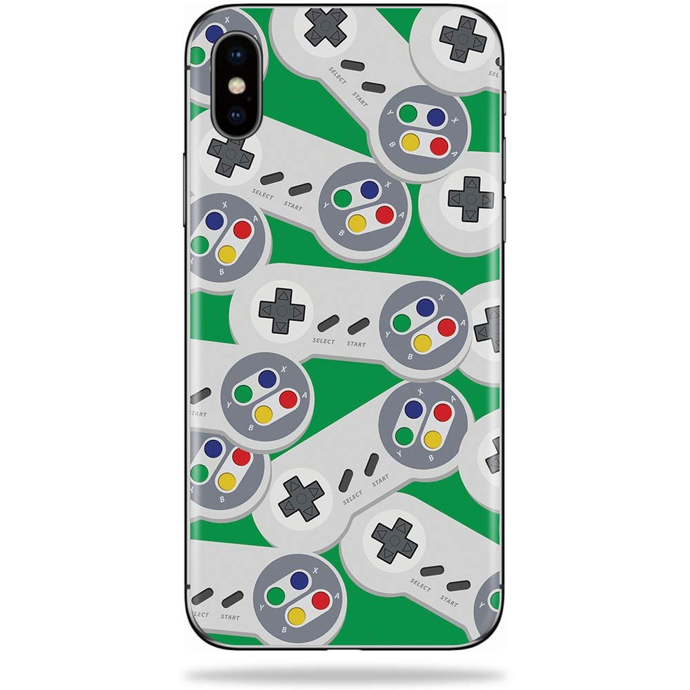 MightySkins Skin Compatible with Apple iPhone Xs Max - Retro Controllers 1 | Protective, Durable, and Unique Vinyl Decal wrap Cover | Easy to Apply, Remove, and Change Styles | Made in The USA