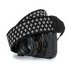 Camera Strap, Black and White Fleur-de-lis view 1