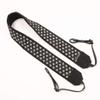 Camera Strap, Black and White Fleur-de-lis view 2