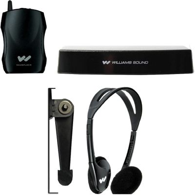 Williams AV IR SY1 Small-Area IR System for Individuals; LEDs Display Power Status and Audio Input; Power with A/C Power Supply or Standard USB Port on a TV; Coverage Area of Up to 1300 Square Feet
