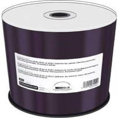 MediaRange Professional Line DVD+R Double Layer 8.5Gb,240Min 8X , W128288432 (Double Layer 8.5Gb,240Min 8X Speed, Thermo Retransfer Fullsurface Printable, White, Cake 100)