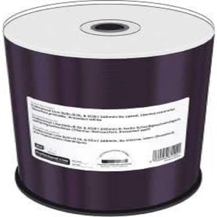 MediaRange Professional Line DVD+R Double Layer 8.5Gb,240Min 8X , W128288432 (Double Layer 8.5Gb,240Min 8X Speed, Thermo Retransfer Fullsurface Printable, White, Cake 100)