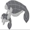 Manatee & Calf Ceramic Swimming Pool Mosaic (55" x 29", Grey) view 1