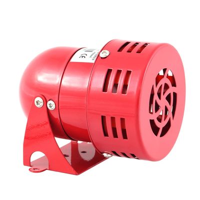 Mesan Brand Mini Type Motor Siren Metal Body Loud Sounder Alarm Surface and Wall Mounting 115 Decibel Different Voltage Options Industrial and General Purpose (12VDC)