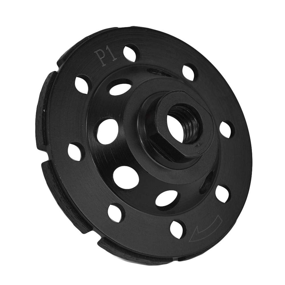 5/8-11 Inch Arbor Concrete Grinder Blade Grinding Cup Wheel Black 4 Inch Diamond T Segment