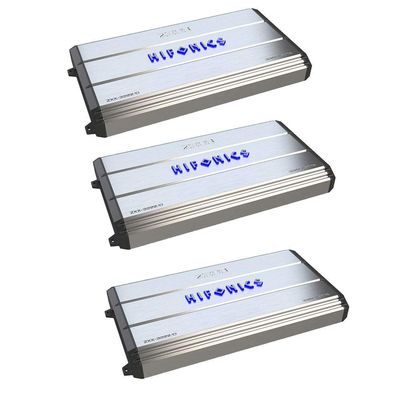 Hifonics Zeus 3200-Watt Max Class D Monoblock Car Audio Amplifier (3 Pack)