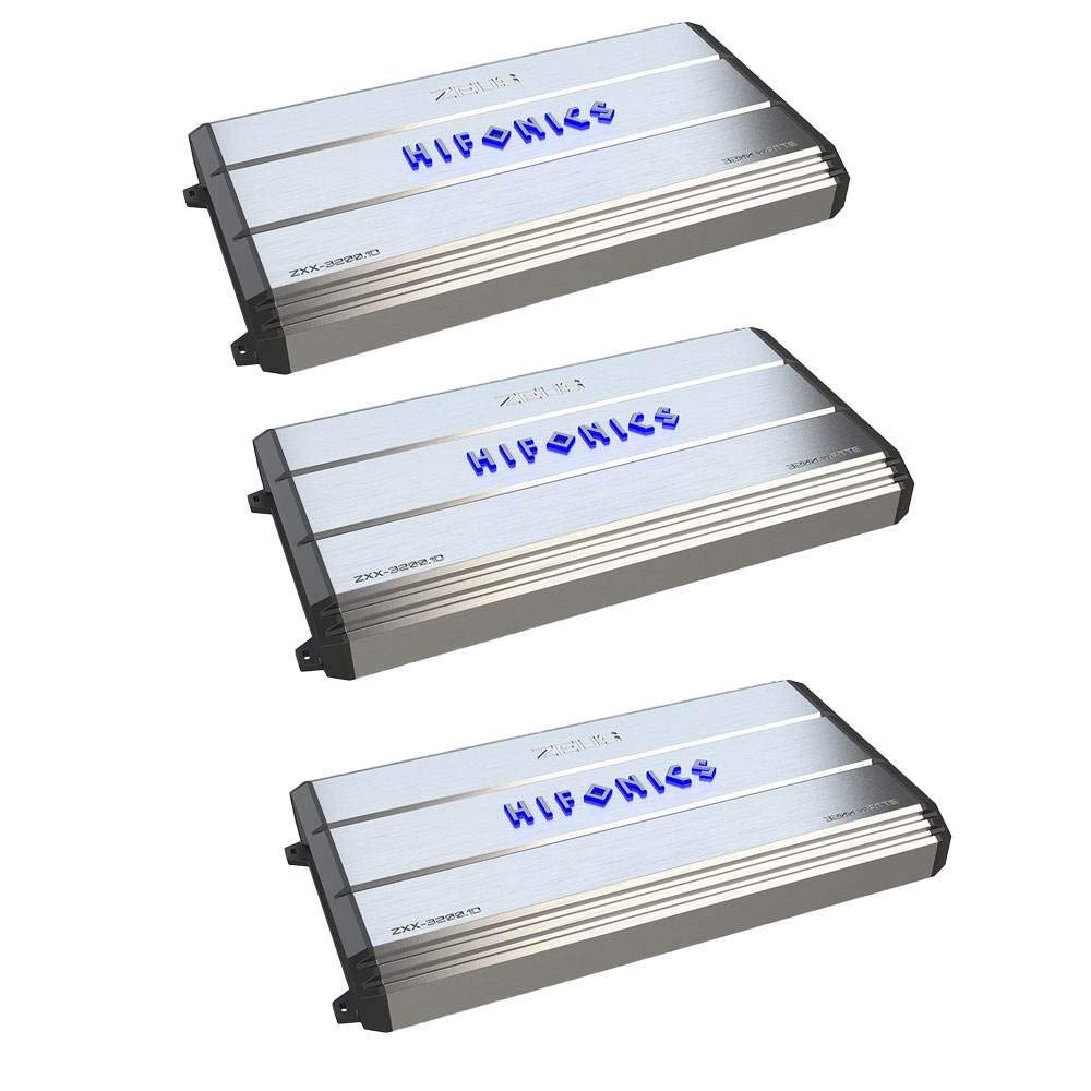 Hifonics Zeus 3200-Watt Max Class D Monoblock Car Audio Amplifier (3 Pack)