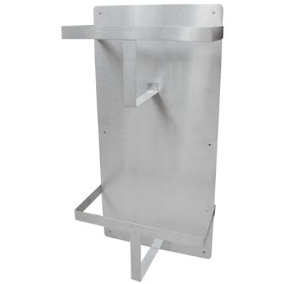 USA Made Stainless Steel Double Wall Mountable Bedpan Storage Rack (Vertical Mount)
