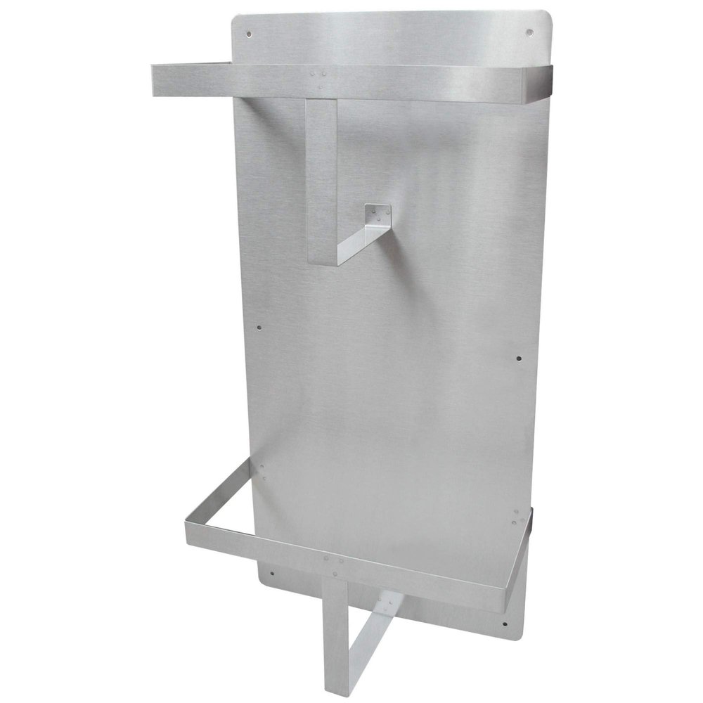 USA Made Stainless Steel Double Wall Mountable Bedpan Storage Rack (Vertical Mount)