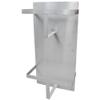USA Made Stainless Steel Double Wall Mountable Bedpan Storage Rack (Vertical Mount) view 1