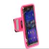 Navitech Pink Running/Jogging/Cycling Water Resistant Sports Armband Suitable Compatible with The Sony Zperia XA2 view 3