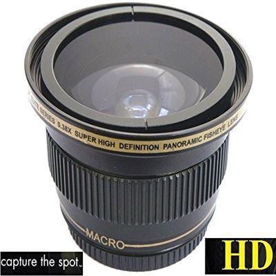 Super Wide Hi Def Fisheye Lens for FujiFilm X-T3 (58mm Compatible)