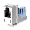 Hubbell Premise Wiring Modular Jack, Telco Ivory, Plastic, Series: Standard, Cable Type: Voice view 1