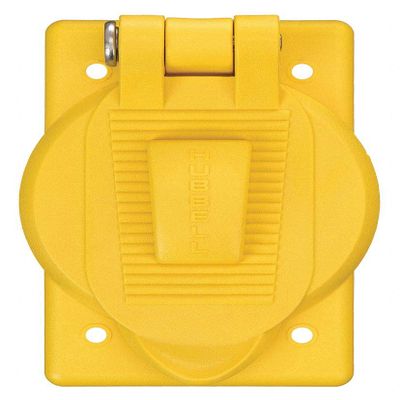 Hubbell Wiring Device-KELLEMS Weatherproof Cover, 4-9/16" Height, 2-55/64" Width, Number of Gangs: 1