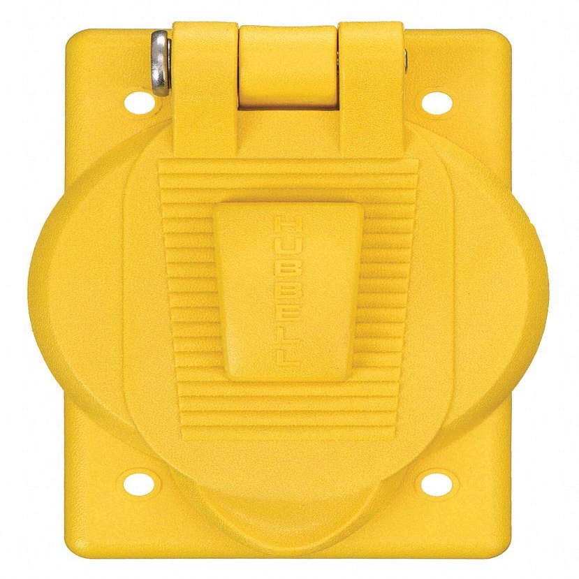 Hubbell Wiring Device-KELLEMS Weatherproof Cover, 4-9/16" Height, 2-55/64" Width, Number of Gangs: 1