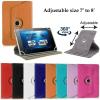 360 Neos Flek 7 & PENDO 7" Pendopad Leather Cover case Stand Wallet 7-8 inch (Brown) view 3