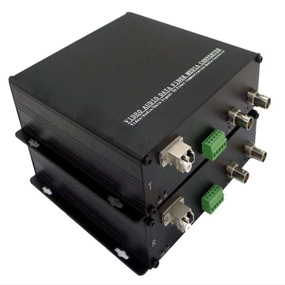 Transwan 2 Ch 3G-SDI & 1 Ch Bi-directional RS 422 Data Optical Fiber Converter over 10 Kilometers SM Fiber, Supports all Pathological Patterns, SMPTE Standards for Broadcasting