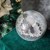 Tableclothsfactory 4 PCS 8" Groovy Glass Mirror Disco Ball Party Decoration for Wedding Event Birthday Party view 1