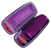 co2CREA Hard Travel Case for Replacement for JBL Charge 4 / Replacement for JBL Charge 5 Waterproof Bluetooth Speaker (Outside Black and Inside Purple) view 2