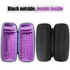 co2CREA Hard Travel Case for Replacement for JBL Charge 4 / Replacement for JBL Charge 5 Waterproof Bluetooth Speaker (Outside Black and Inside Purple) view 3