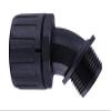 HELLERMANNTYTON 166-90095 Conduit Connector, HelaGuard, 45 Degree, 3/4", Nylon 6.6 (Polyamide 6.6), Black, 73 mm, IP66 view 1