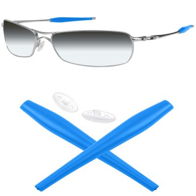 Mryok Replacement Earsocks Nosepiece for Oakley Crosshair 2.0 OO4044 Sunglass - Sky Blue