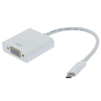 MyCableMart 4inch USB 3 Type C Male to VGA Female Adapter Cable
