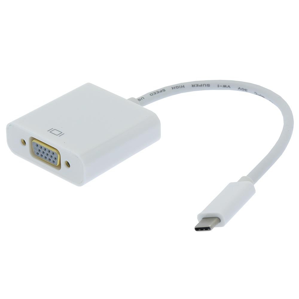 MyCableMart 4inch USB 3 Type C Male to VGA Female Adapter Cable