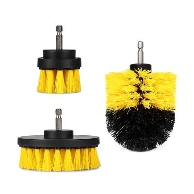 iMounTEK All Purpose Power Scrubber Cleaning Brush Combo Kit. Bathroom Accessories For Bathtubs/Bath Mat/Shower Curtain/Kitchen Sink/Bidet/Carpet/Pool Tile/Ceramic/Marble/Brick/Flooring/Grout- Yellow