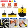 iMounTEK All Purpose Power Scrubber Cleaning Brush Combo Kit. Bathroom Accessories For Bathtubs/Bath Mat/Shower Curtain/Kitchen Sink/Bidet/Carpet/Pool Tile/Ceramic/Marble/Brick/Flooring/Grout- Yellow view 2