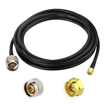 Superbat Type N to SMA Cable Low Loss N Male to SMA Male with Weatherproof Connectors RG58 Cable12feet,3.5M 50 ohm for Celling Antenna ADS-B Receiver etc.
