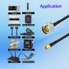 Superbat Type N to SMA Cable Low Loss N Male to SMA Male with Weatherproof Connectors RG58 Cable12feet,3.5M 50 ohm for Celling Antenna ADS-B Receiver etc. view 2