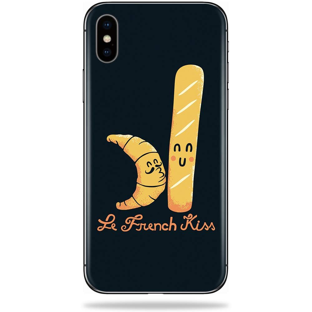 MightySkins Skin Compatible with Apple iPhone Xs Max - Le Kiss | Protective, Durable, and Unique Vinyl Decal wrap Cover | Easy to Apply, Remove, and Change Styles | Made in The USA