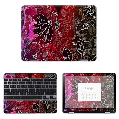Decalrus - Protective Decal Heart Skin Sticker for Samsung Chromebook Plus XE521 XE521QAB XE525QBB (12.2" Screen) case Cover wrap SAchrmbk12_XE521-104
