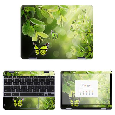Decalrus - Protective Decal Butterfly Skin Sticker for Samsung Chromebook Plus XE521 XE521QAB XE525QBB (12.2" Screen) case Cover wrap SAchrmbk12_XE521-132