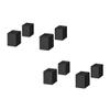 Hayami Kosan SB-942 Speaker Stand, Block Type, Set of 8, Black view 1