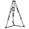 Manfrotto 3-Section Carbon Fiber Twin Leg Video Tripod with 100/75mm Bowl and Ground Spreader view 1