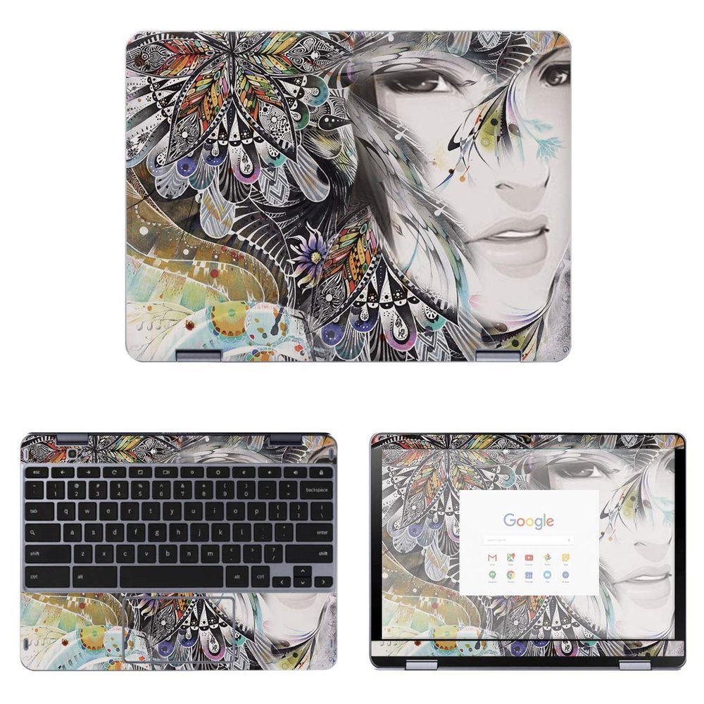Decalrus - Protective Decal Skin Sticker for Samsung Chromebook Plus XE521 XE521QAB XE525QBB (12.2" Screen) case Cover wrap SAchrmbk12_XE521-53