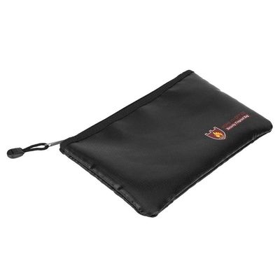 Document Bag Wallet Briefcase Fire-Resistant Fire Zipper A4 Portable for Home Office Use Passport Money Certificates Laptop (11.4 x 7.9in)