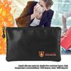 Document Bag Wallet Briefcase Fire-Resistant Fire Zipper A4 Portable for Home Office Use Passport Money Certificates Laptop (11.4 x 7.9in) view 3