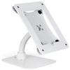 Displays2go Tablet Counter Stand Compatible w/iPad Pro 9.7" with Weighted Base, Gooseneck Arm, and Mounting Hardware  White(IPGOOAC9W) view 2
