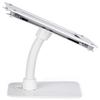 Displays2go Tablet Counter Stand Compatible w/iPad Pro 9.7" with Weighted Base, Gooseneck Arm, and Mounting Hardware  White(IPGOOAC9W) view 3