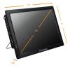 Trexonic Portable Rechargeable 14 Inch 720p LED TV with HDMI, SD/MMC, USB, VGA, AV in/Out and Built-in Digital Tuner view 3