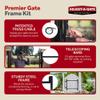 Adjust A Gate Steel Frame Gate Adjustable Building Kit for Doorway and Driveway, 36 to 60 Inches Wide and 4 Inches High, 2 Pack view 4
